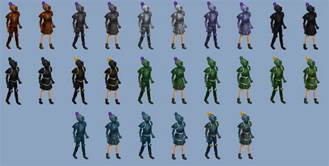 runescape armor sets by level.